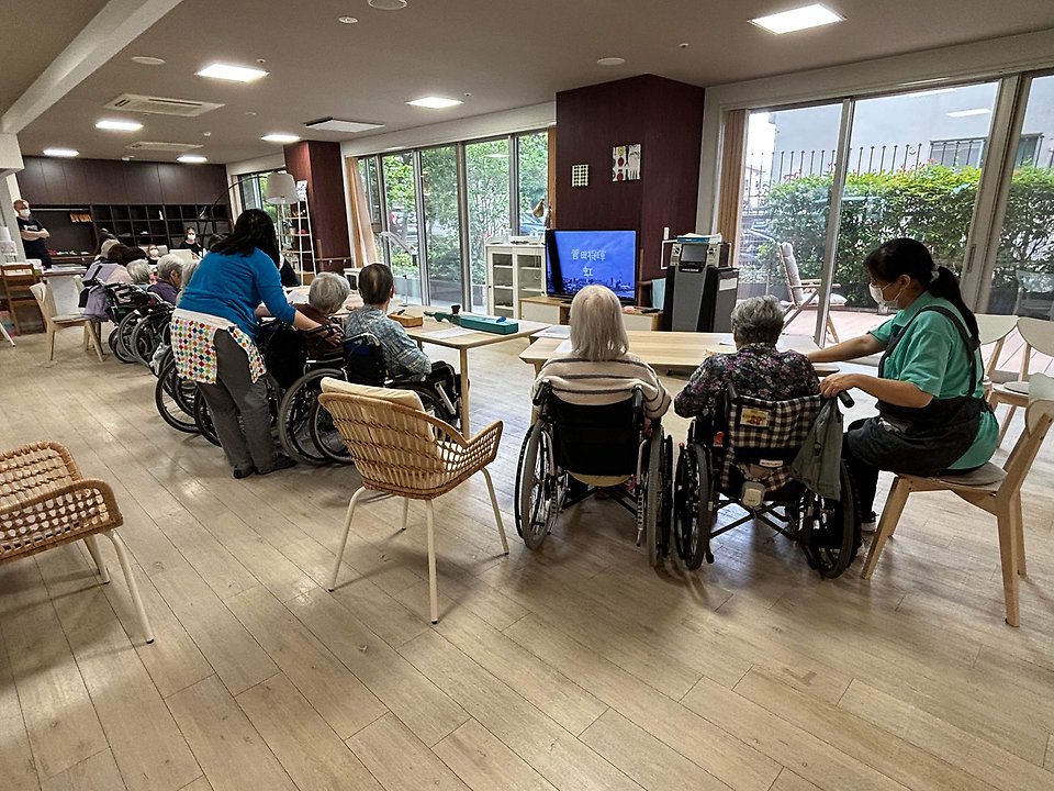 besök inom äldrevården i Japan
